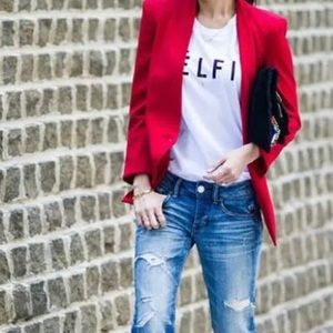 Red blazer